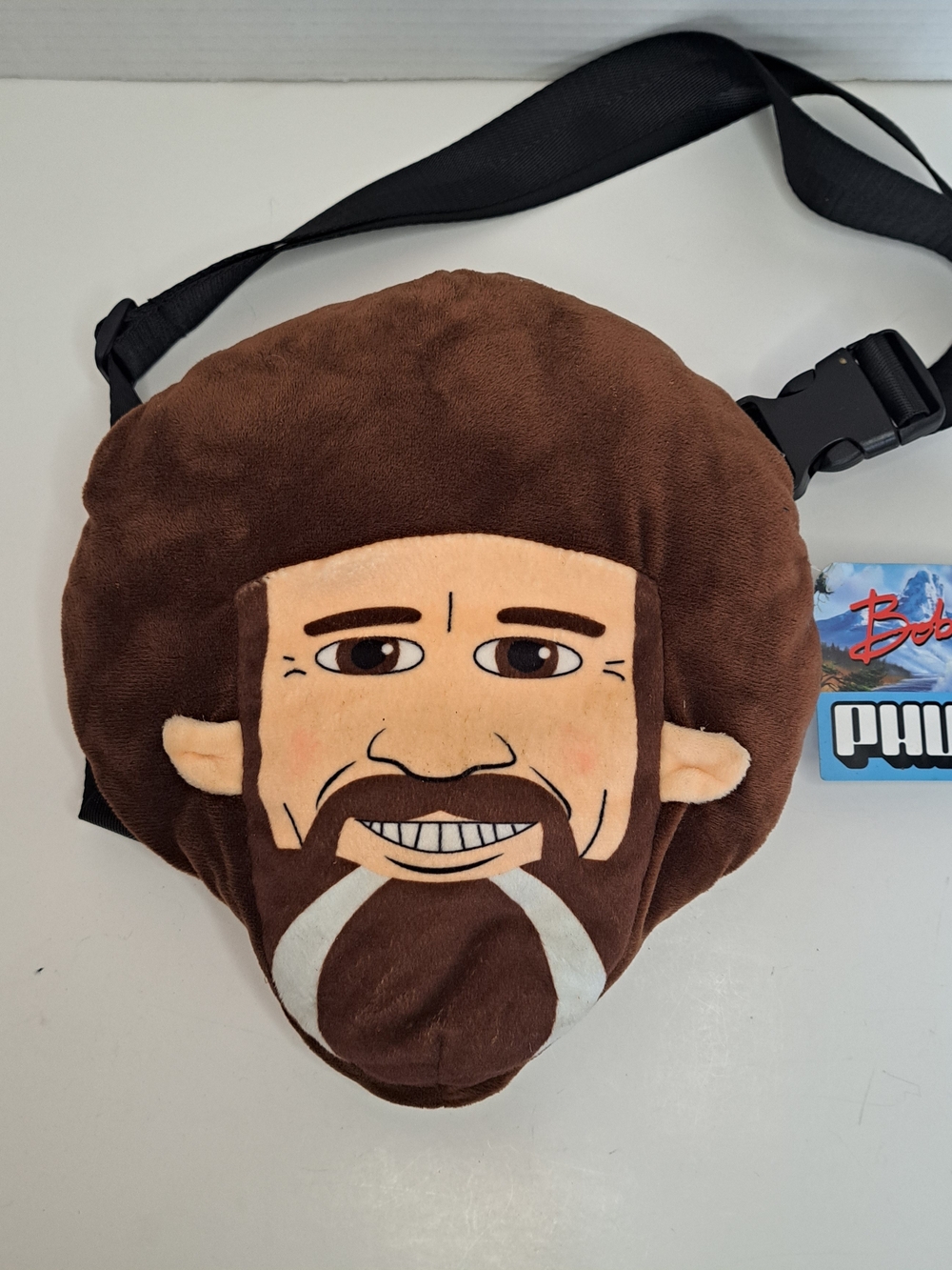 Kidrobot Bob Ross With Squirrel Phunny Plush Fanny Pack Hip Bag New Tags 2020